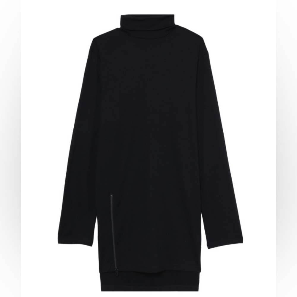 Yohji Yamamoto Ground Y Black Cotton Turtleneck Tee Sz1